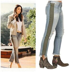 Dear John Erin slim straight militaire jeans sz 26